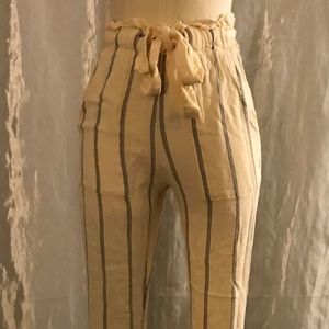 Instagram Baddie High Waisted Pants Front Bow Tie